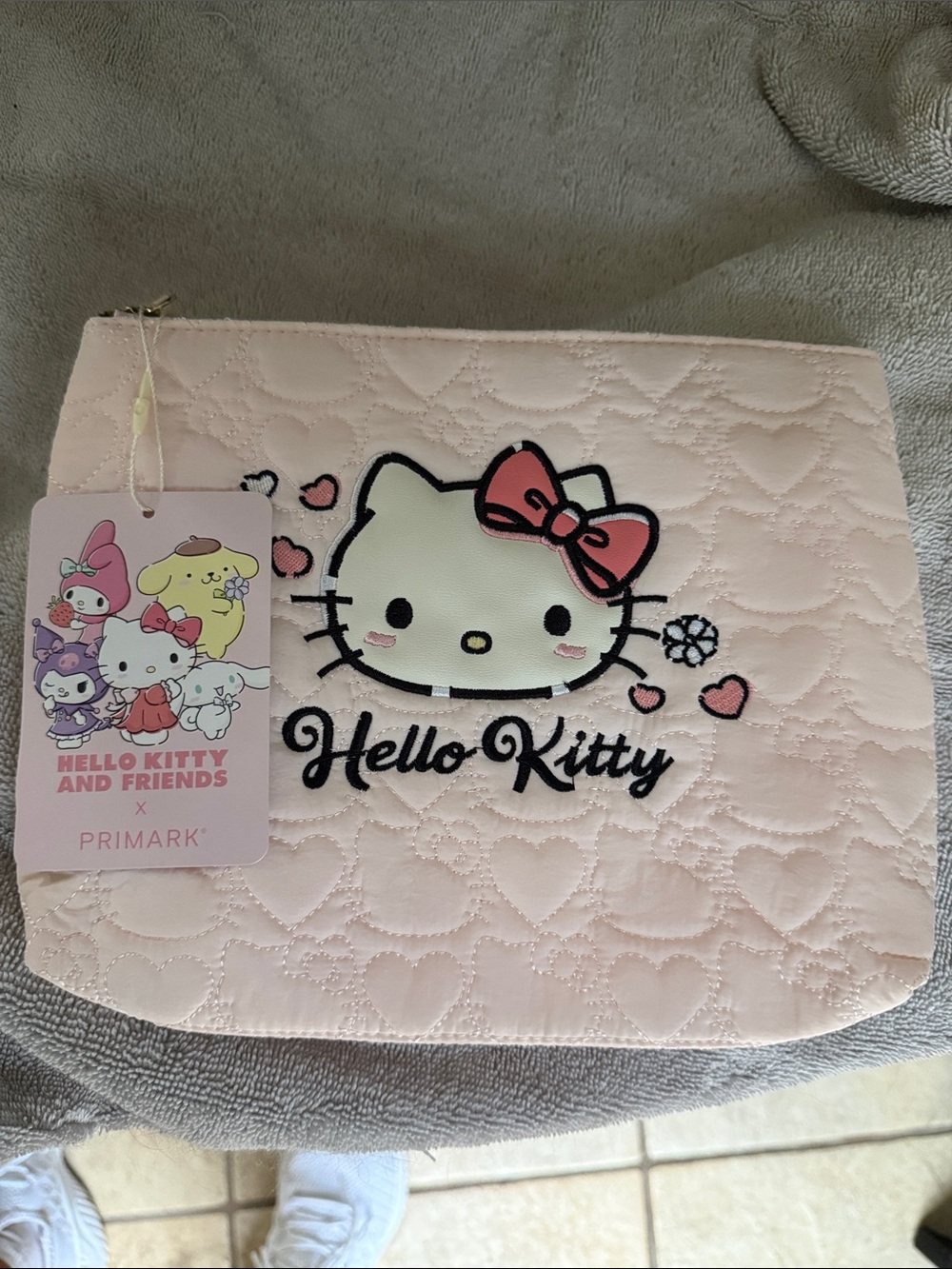 Primark Hello Kitty Quilted Pink Kids Pouch